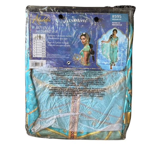 Official Registered DISNEY JASMINE Adult HALLOWEEN Costume Party Genie Aladdin - Picture 3 of 7